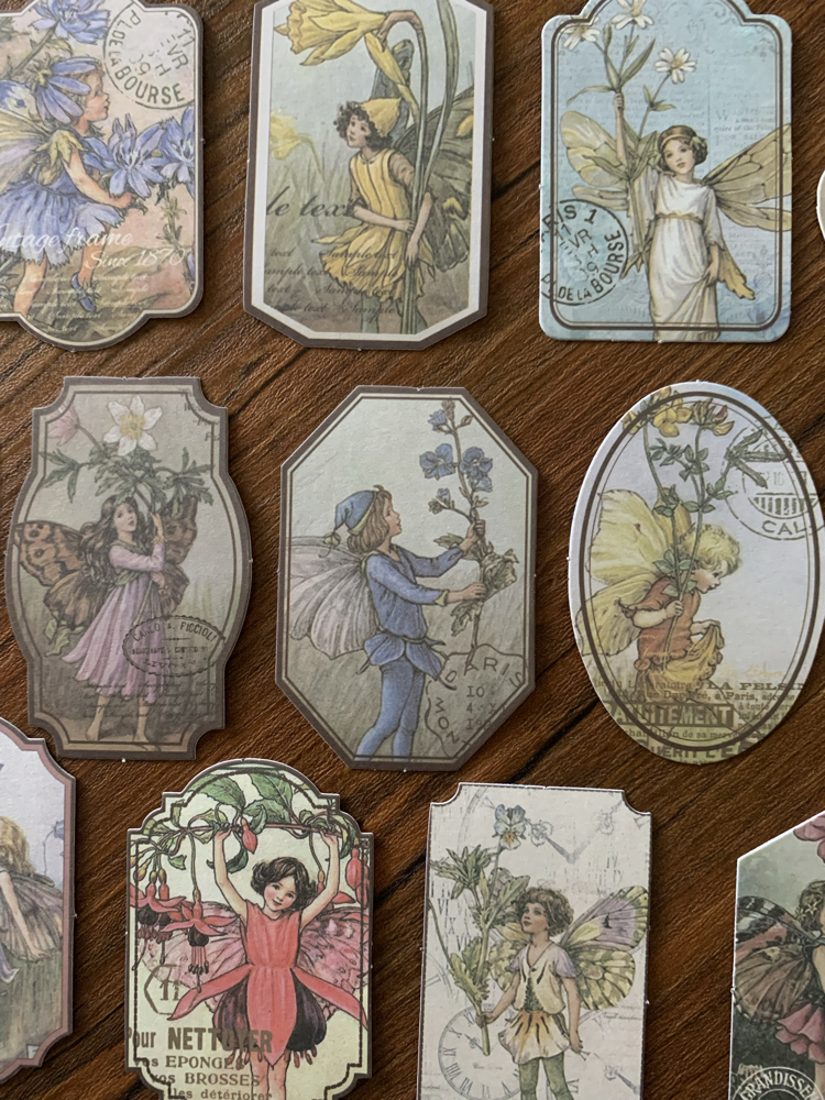 Flower Fairy Tag Stickers