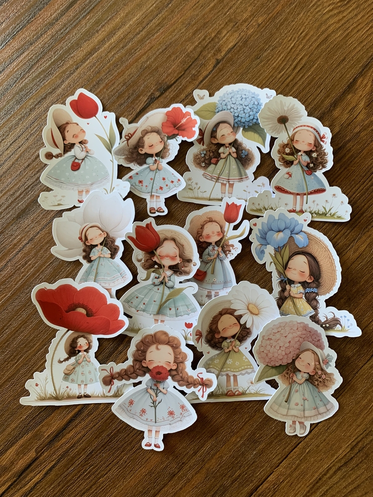 Floral Cuties Sticker Seti | Bullet Journal Malzemeleri