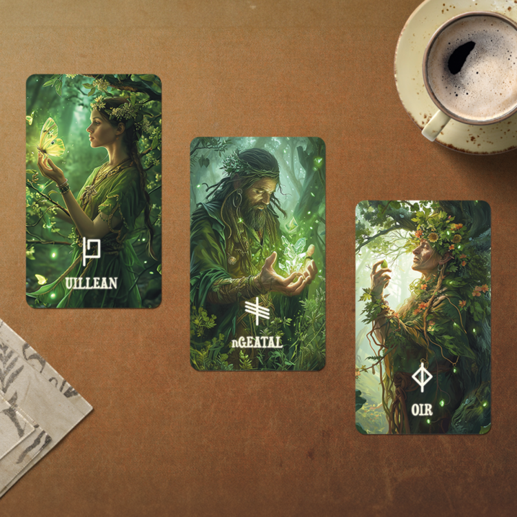 Ogham's Fortune Kehanet Kitabı ve Kehanet Kartları