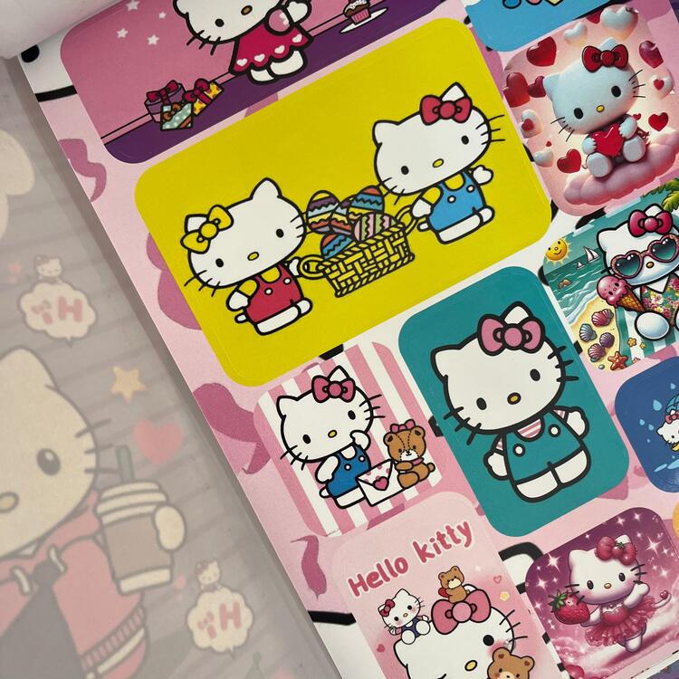 Hello Kitty & Kuromi Sticker Defteri (2)