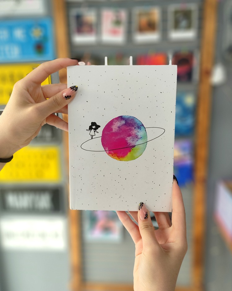 Saturn Kız Lastikli Defter