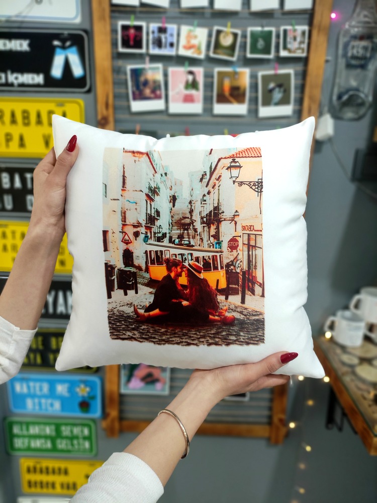 Kişiye Özel Fotoğraflı Yastık