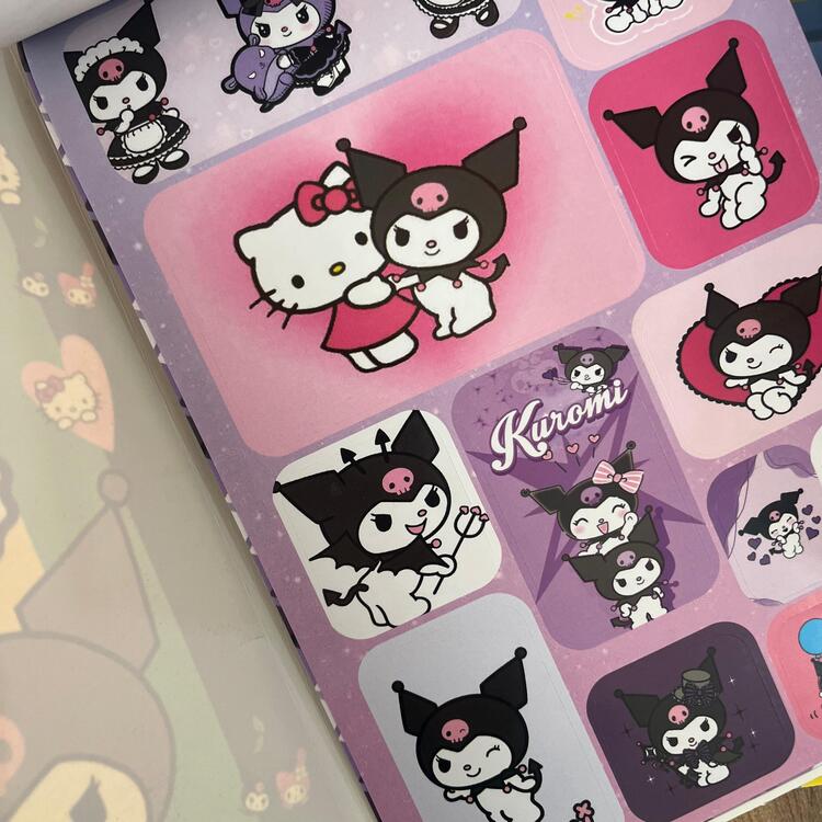 Hello Kitty & Kuromi Sticker Defteri