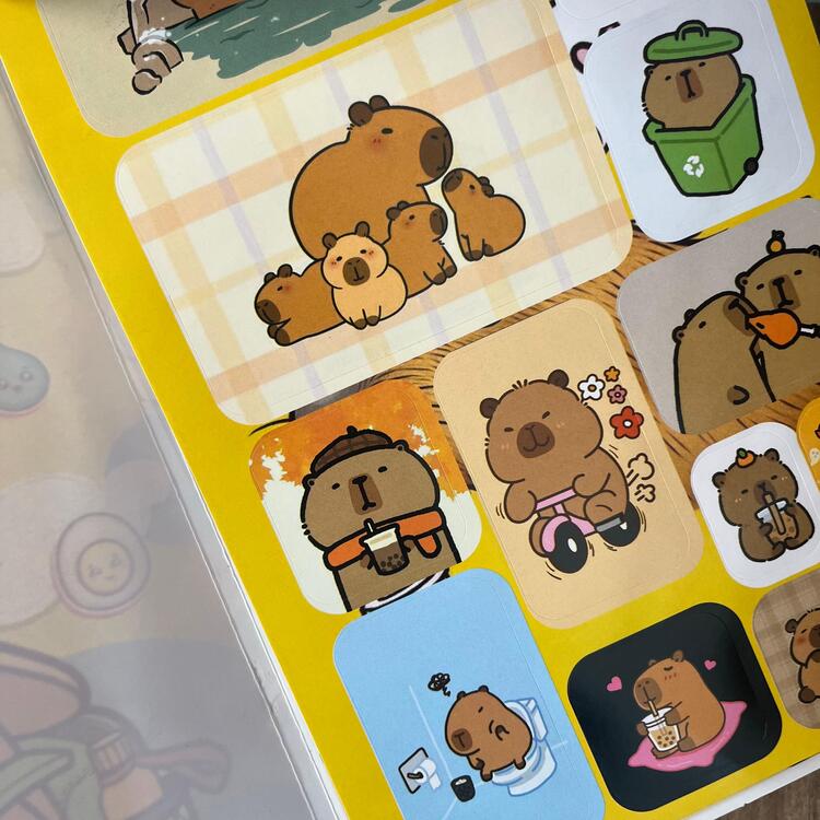 Capybara Sticker Defteri (2)