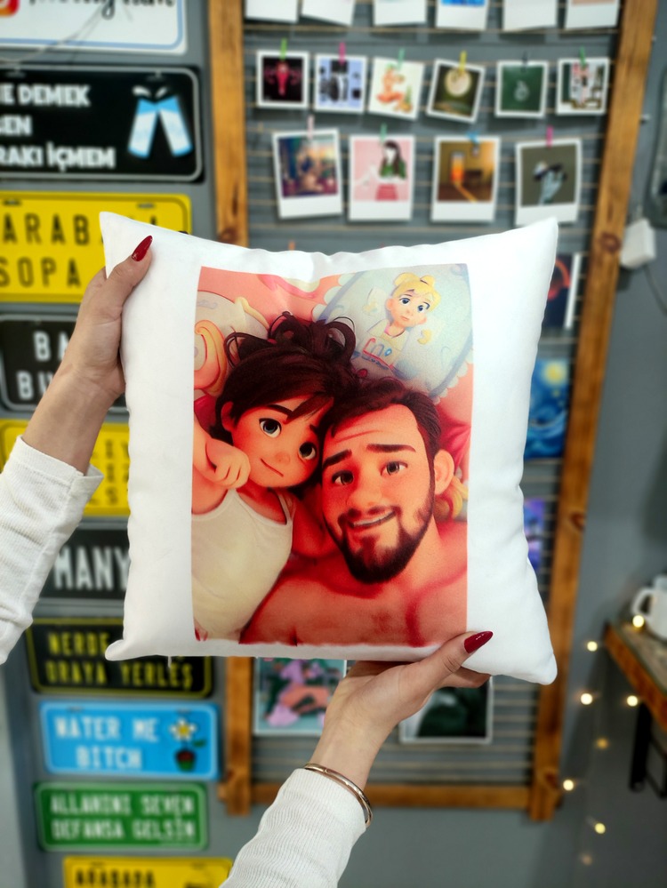 Kişiye Özel Fotoğraflı Yastık