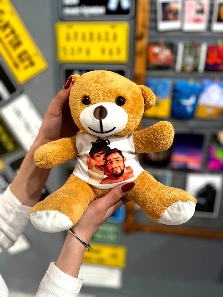 Kişiye Özel Fotoğraflı Peluş Ayıcık