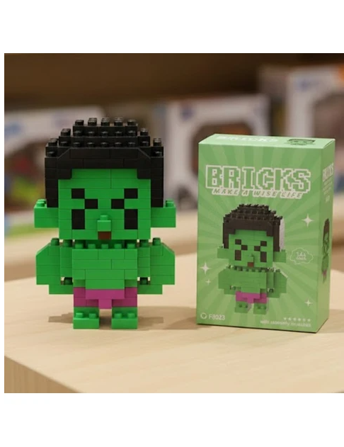 Mini Blok Oyuncak Figür – Hulk Modeli | Mikro Lego Seti 