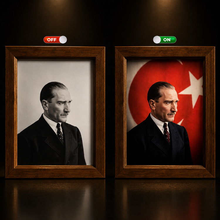 Atatürk ışıklı tablo