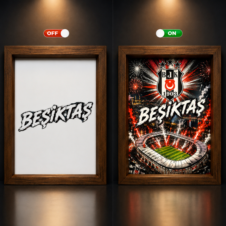 Beşiktaş ışıklı tablo