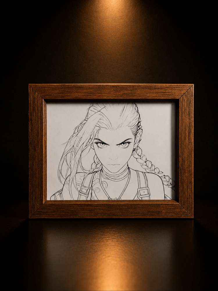 Arcane jinx ışıklı tablo