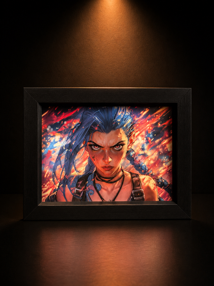Arcane jinx ışıklı tablo