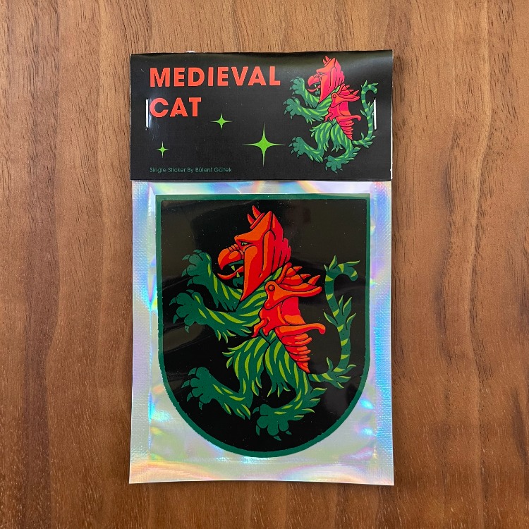 Medieval Cat - Sticker