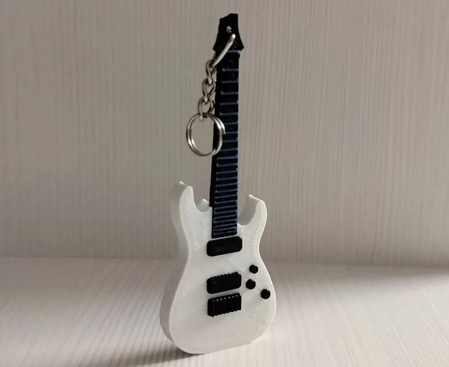 gitar anahtarlık 
