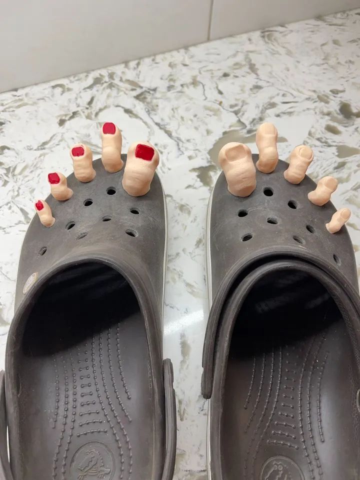 crocs terlik parmak süs