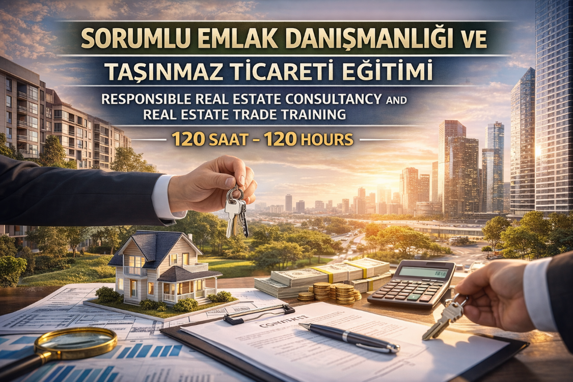 Kod 56 – Sorumlu Emlak Danışmanlığı ve Taşınmaz Ticareti Eğitimi (120 Saat Online)