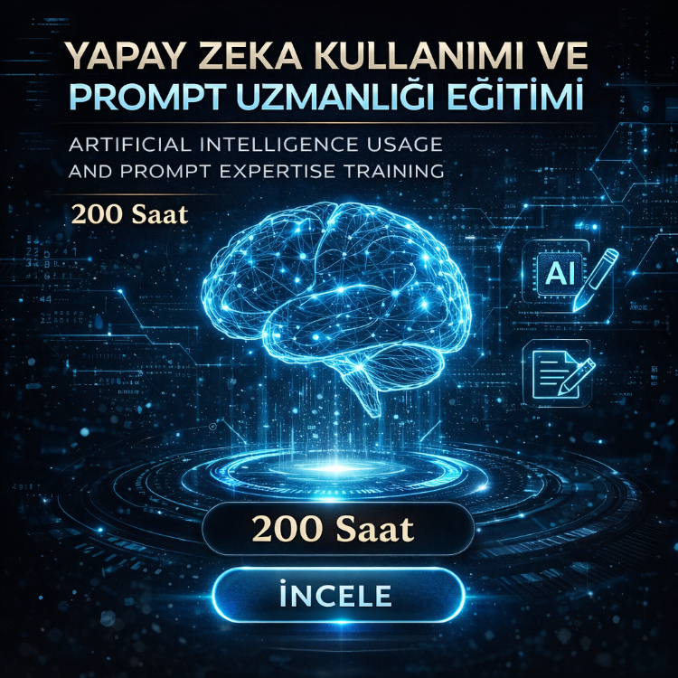 Kod 52 – Yapay Zeka Kullanımı ve Prompt Uzmanlığı Eğitimi (Online)