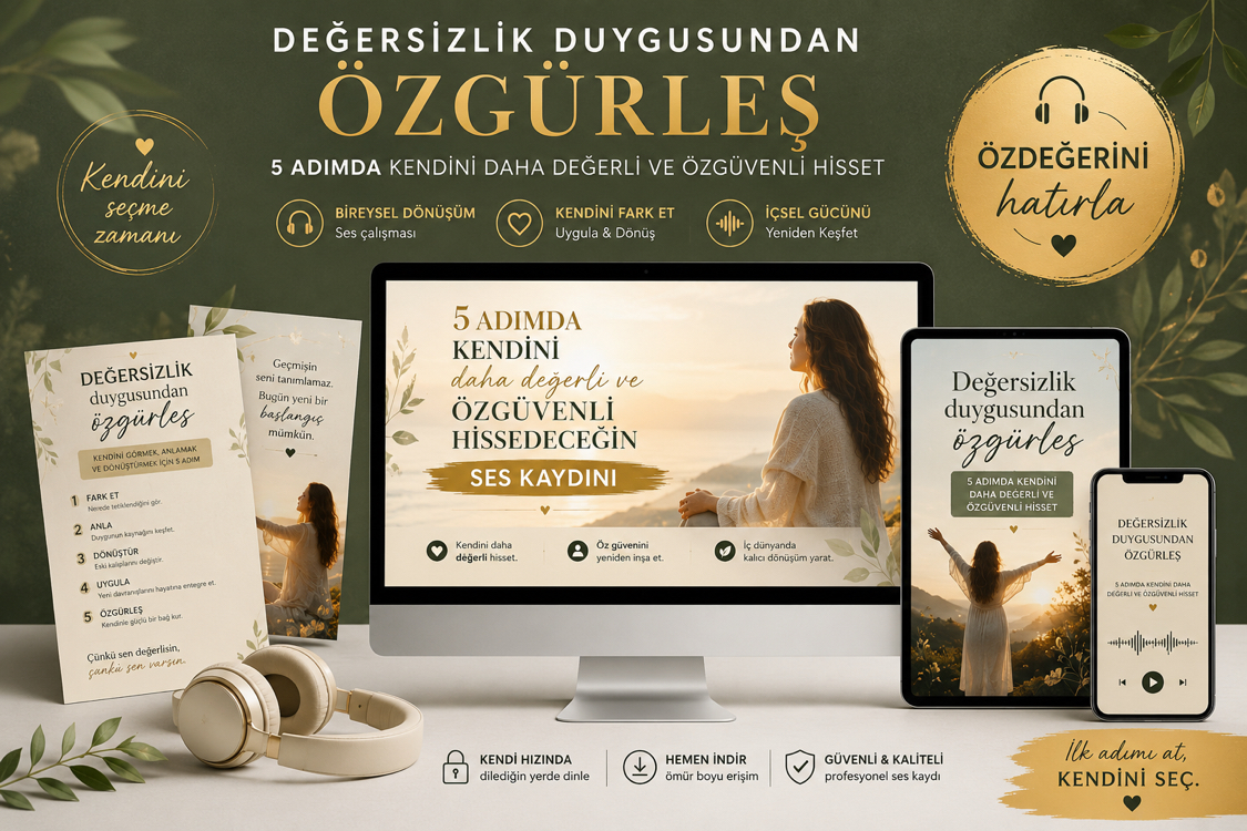 Değersizlik duygusundan  Özgürleşip kendi değerimi hatırlamak ve özgüvenli olmak.