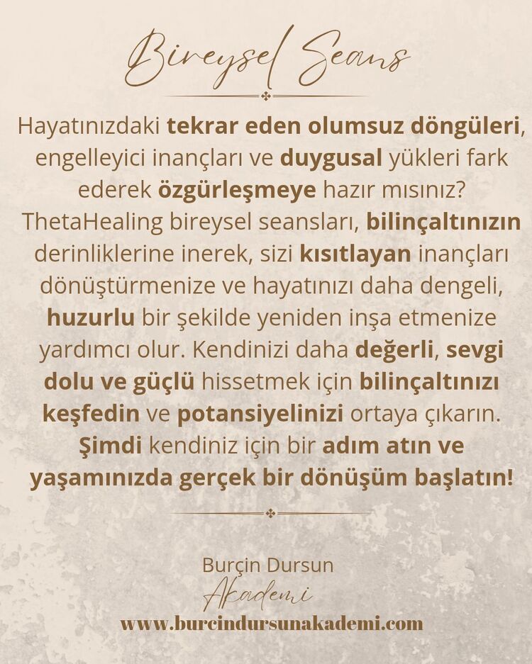 THETAHEALİNG SEANSI