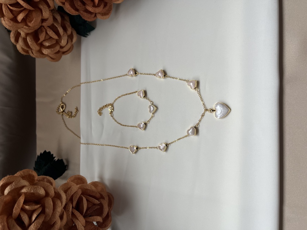 The Symphony Of Enamelled Hearts Necklace