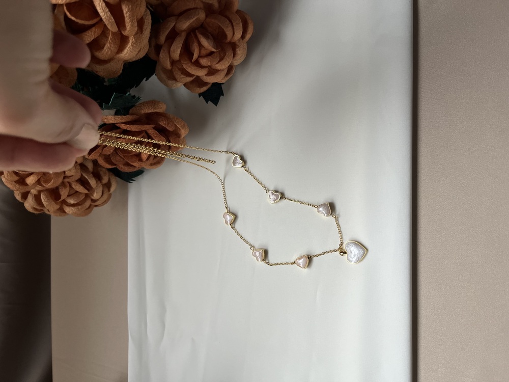 The Symphony Of Enamelled Hearts Necklace