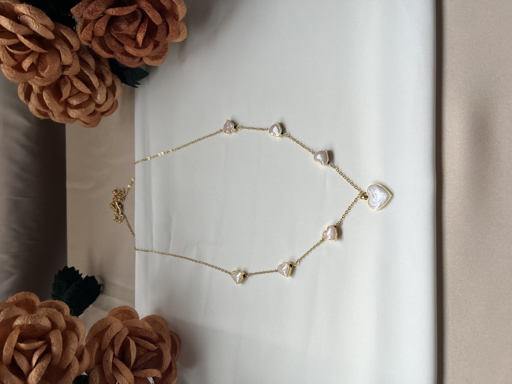 The Symphony Of Enamelled Hearts Necklace
