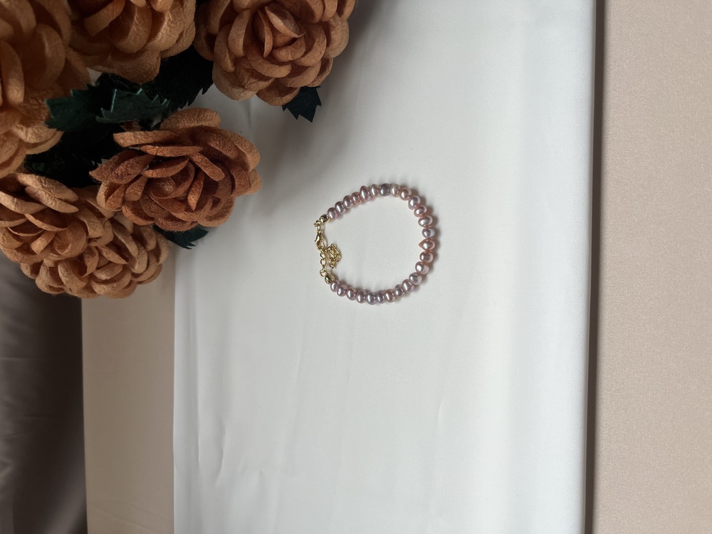 5A++ Lavender Pearl Bracelet