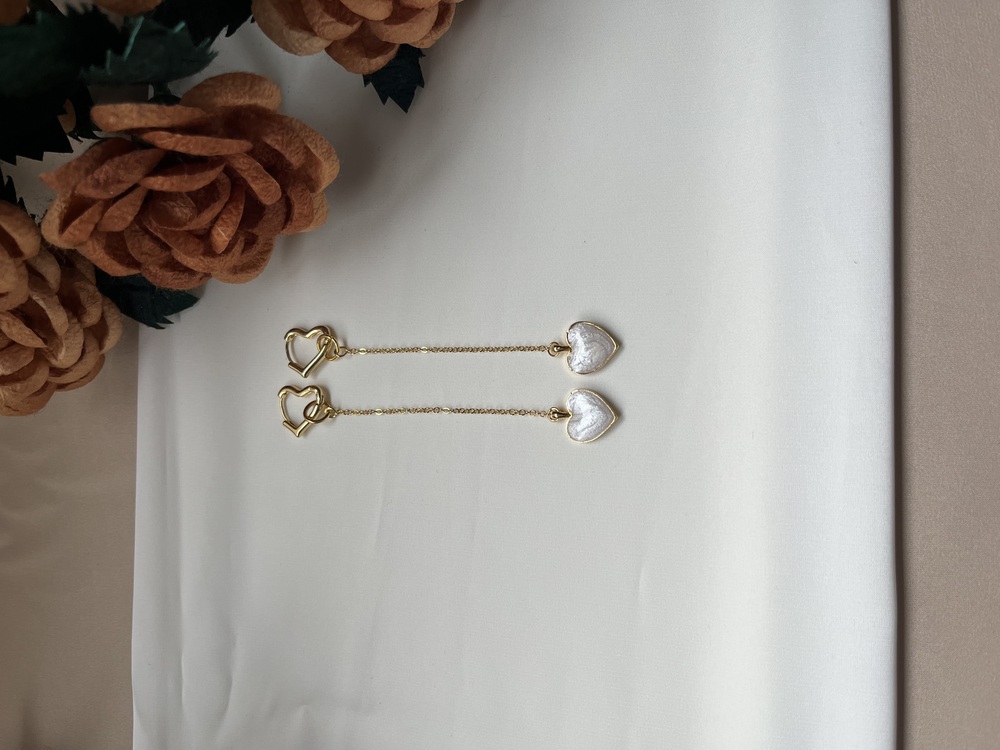 The Symphony Of Enamelled Hearts Earrings
