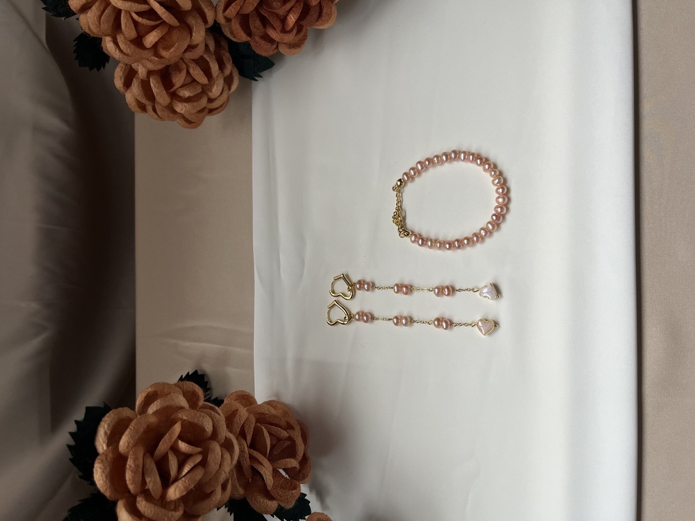 5A++ Peach Pearl Bracelet