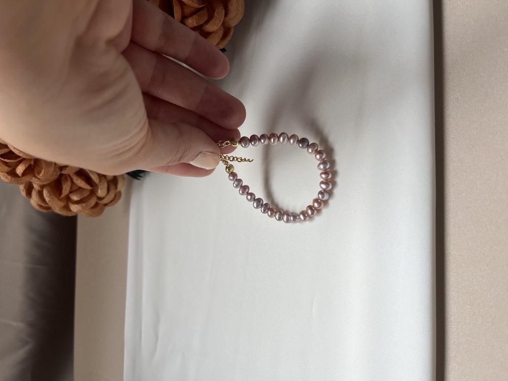 5A++ Lavender Pearl Bracelet