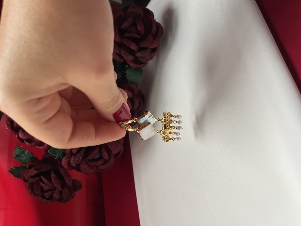 Three Falling Kisses Earrings