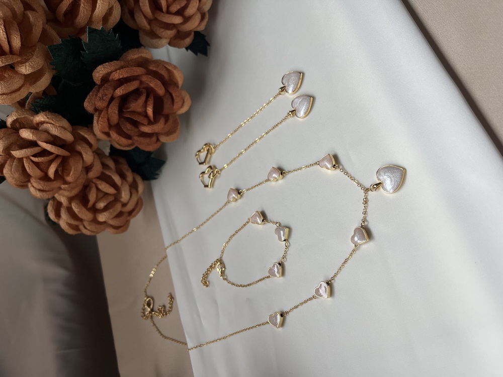 The Symphony Of Enamelled Hearts Earrings