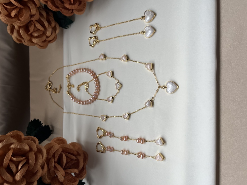 The Symphony Of Enamelled Hearts Necklace
