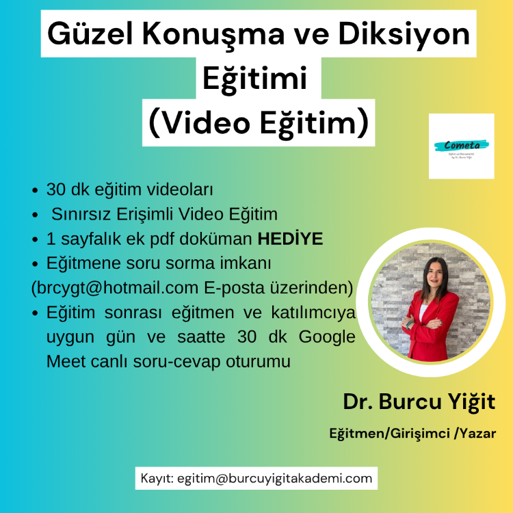 Güzel Konuşma ve Diksiyon Video Eğitim