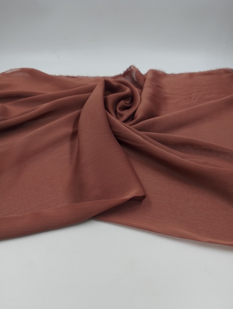 JANJAN ŞİFON KUMAŞ (TABA-BAKIR-KİREMİT TONLARI)