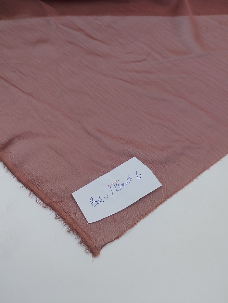JANJAN ŞİFON KUMAŞ (TABA-BAKIR-KİREMİT TONLARI)