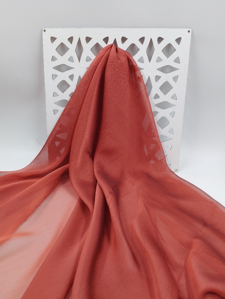 JANJAN ŞİFON KUMAŞ (TABA-BAKIR-KİREMİT TONLARI)