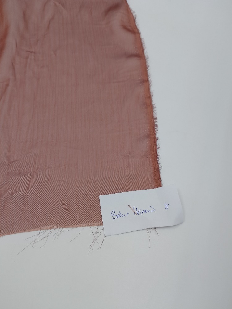 JANJAN ŞİFON KUMAŞ (TABA-BAKIR-KİREMİT TONLARI)