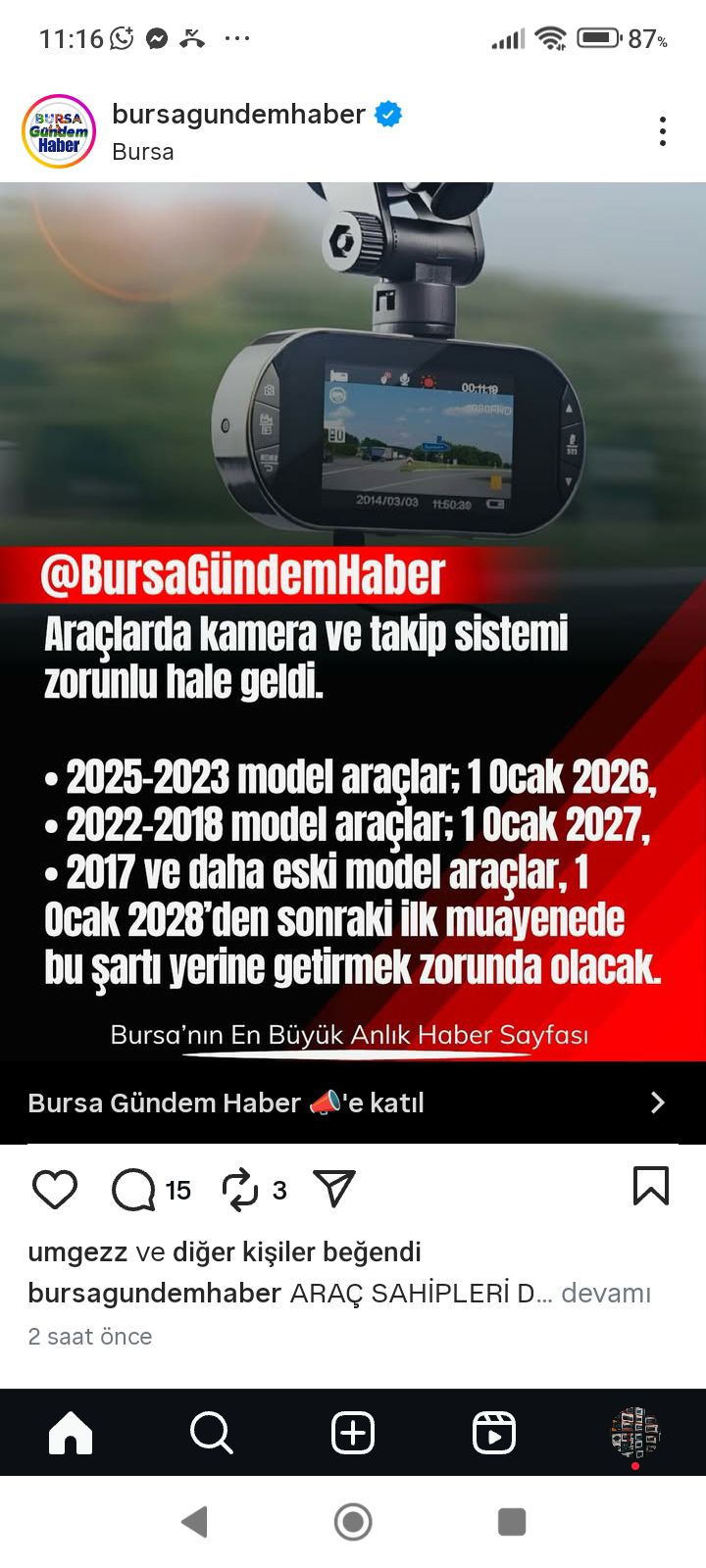 ARAÇ KAYIT KAMERASI 3 LÜ