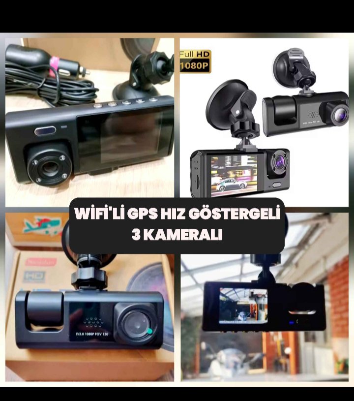 WİFİ GPS 3 LÜ KAMERA