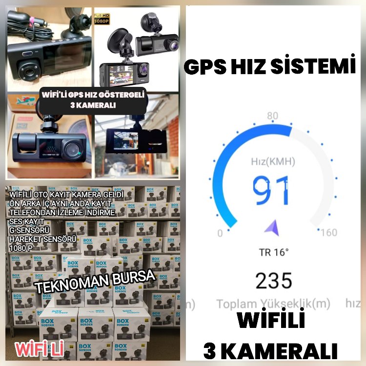 WİFİ GPS KAYIT KAMERASI