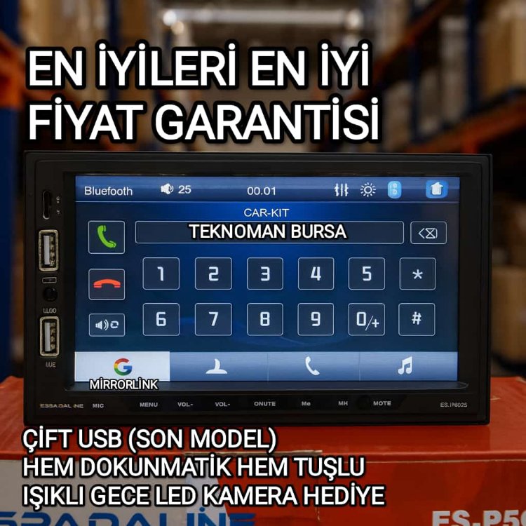 YÜKSEK KALİTE DOUBLE TEYP 7 İNC
