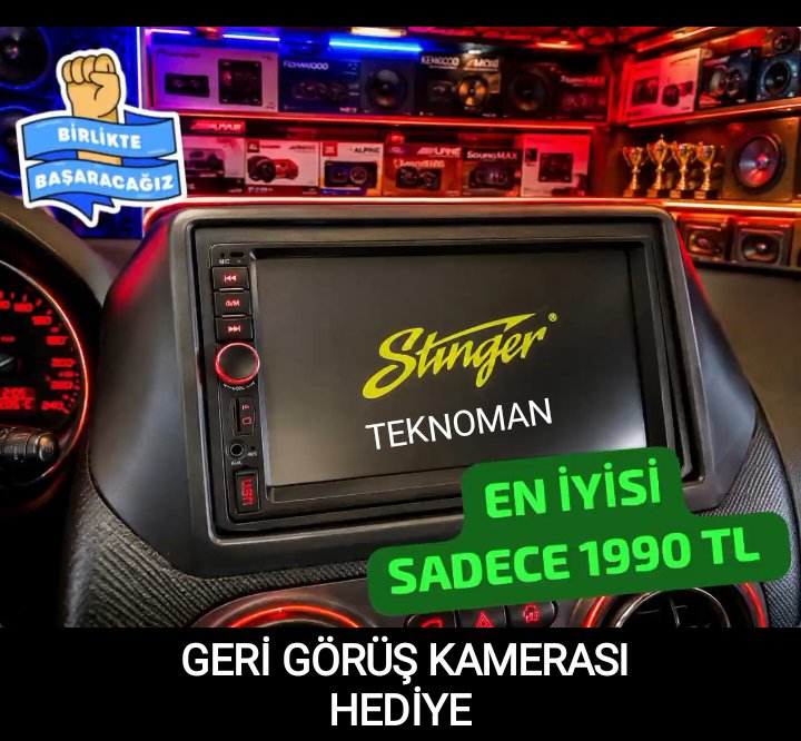 YÜKSEK KALİTE DOUBLE TEYP 7 İNC