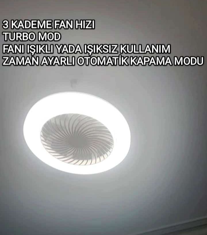FANLI AVİZE UZAKTAN KUMANDA 3 KADEME 