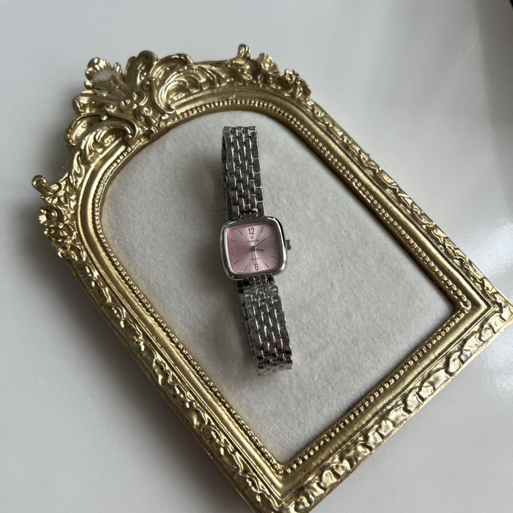 Silver İçi Pembe Saat