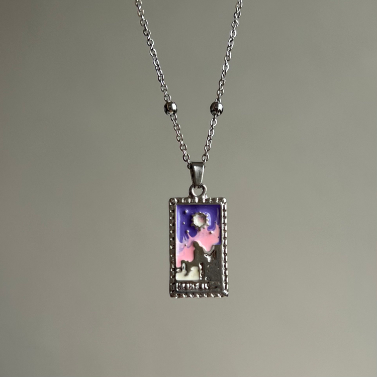 Çelik Silver Tablo Kolye