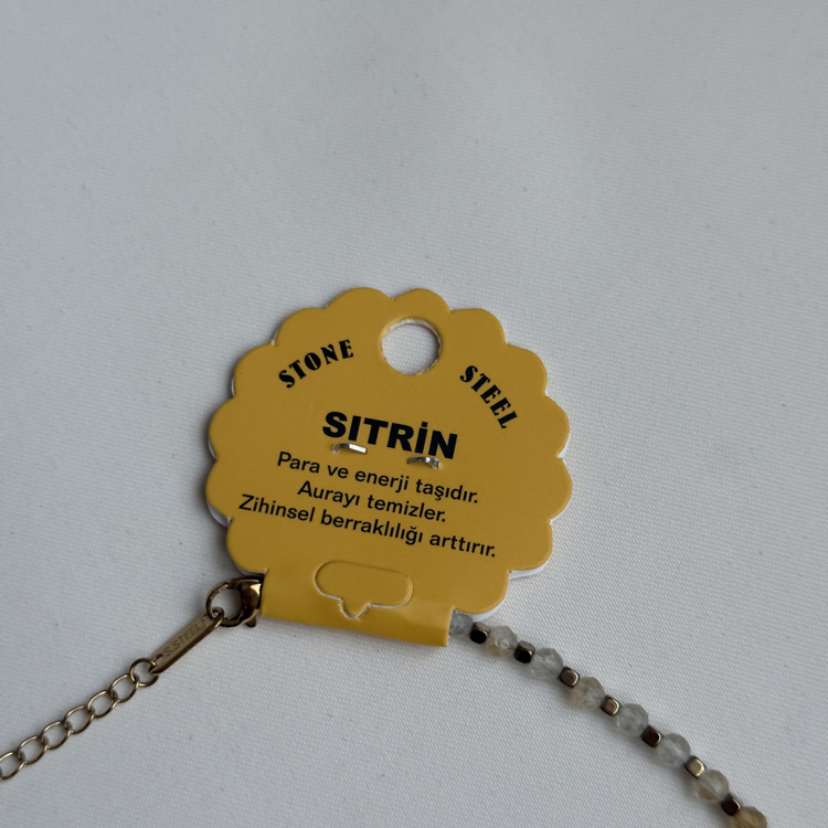 Sıtrin Doğaltaş Kolye