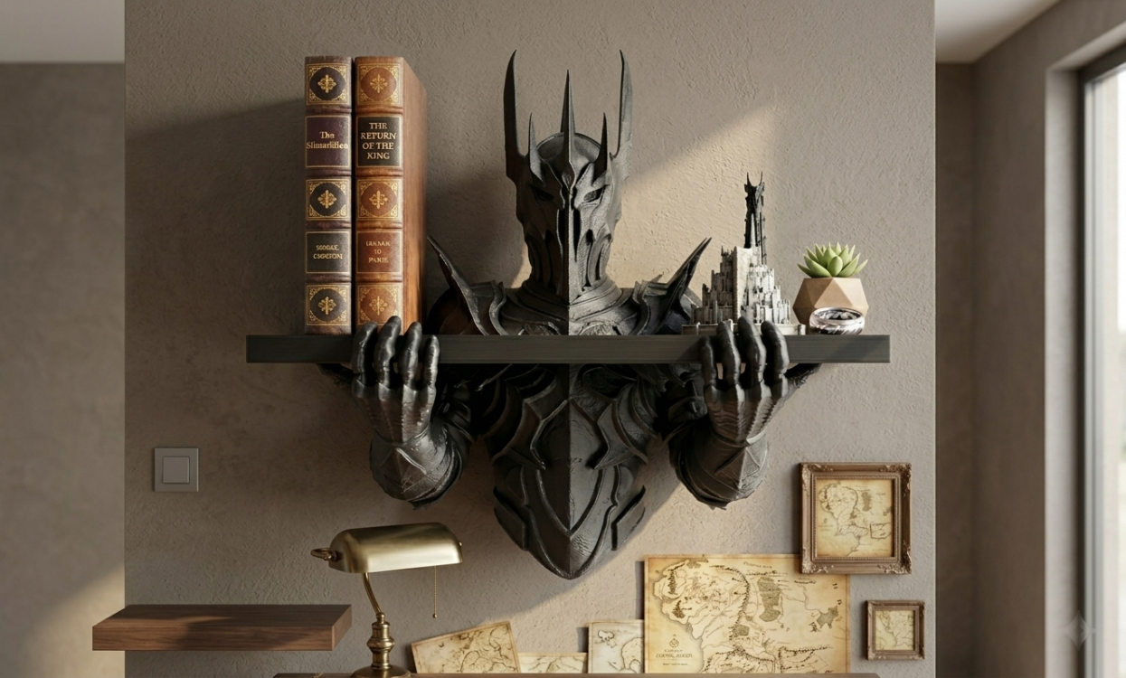 Yüzüklerin Efendisi Lord Sauron Kitaplık (Etajer)