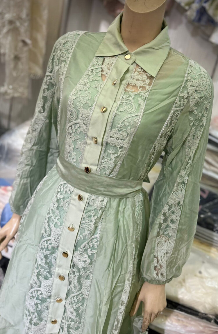 İpek güpür elbise