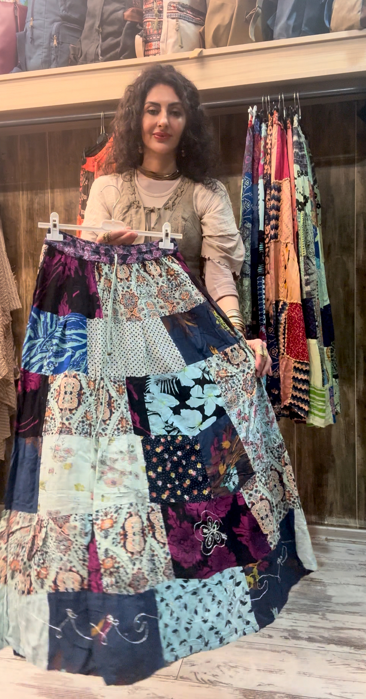 Otantik patchwork etek