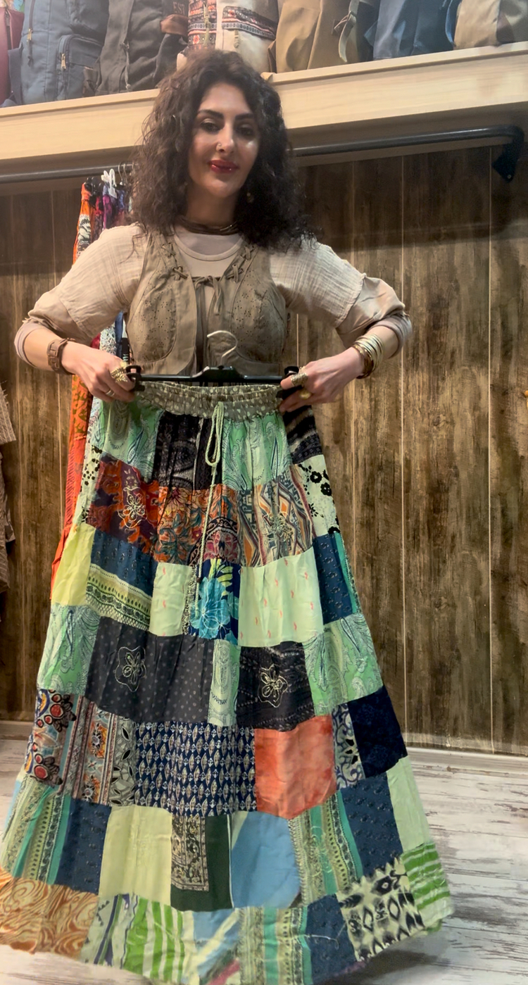 Otantik patchwork etek